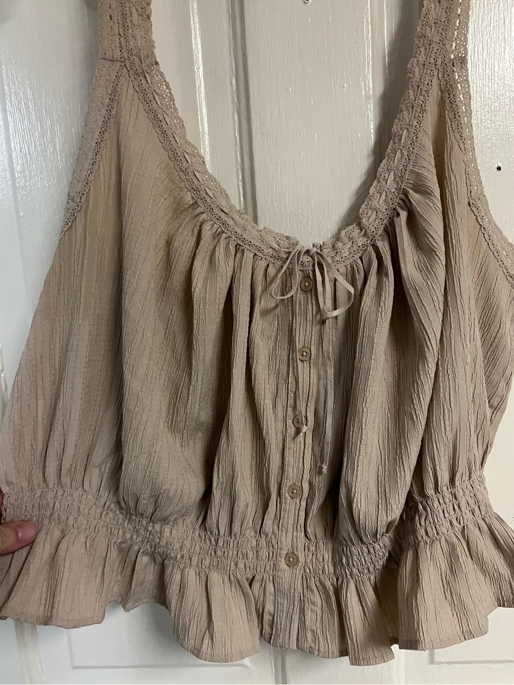 American Eagle Outfitters Peasant Style Cinch Waist Tank Top - 2XL EUC